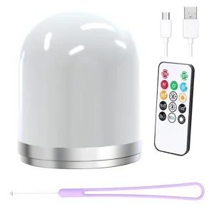Remote Control Color Night Light USB Rechargeable