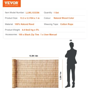 Natural Reed Fencing 5.5 ft x16.4 ft