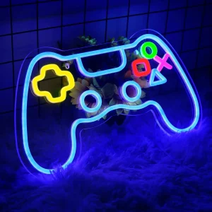 Gamer Neon Gamepad Shape Neon Gaming Sign