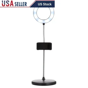 Lamp with 16 LED Lights Smartphone Holder