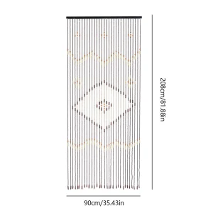 31-Line Wooden Bead String Door Curtain